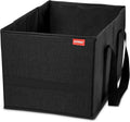Einkaufstasche – wendbar, klappbar, 37 cm, 23 cm, 21 cm, schwarz
