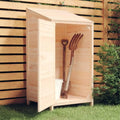 ZEYUAN Holz-Gartenschuppen für Geräte und Fahrräder, 55x52x112 cm