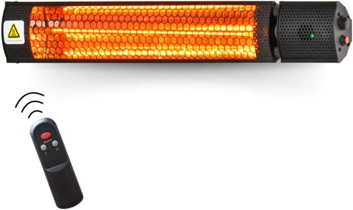Infrarot-Heizstrahler 2000W IP65 mit Fernbedienung – Effiziente Wärme für Innen- und Außenbereiche