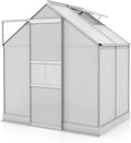 Vitavia Aluminium Gewächshaus Apollo 2500, 6 mm HKP, 2,5 m², Wetterbeständig & Stabil, Ideal für Gemüse & Pflanzen