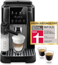 De’Longhi Magnifica Start Kaffeevollautomat mit LatteCrema System, 4 Getränke auf Knopfdruck, Cappuccino Funktion, Soft-Touch Bedienfeld, Schwarz-Grau